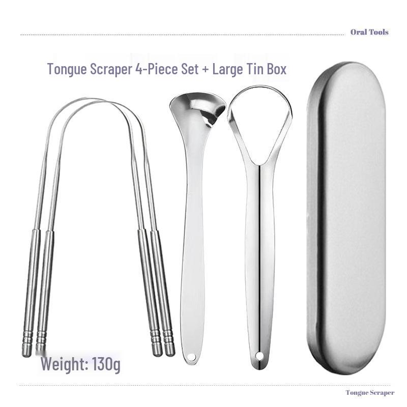 U-Shaped Stainless Steel Tongue Scraper and Coating Cleaner