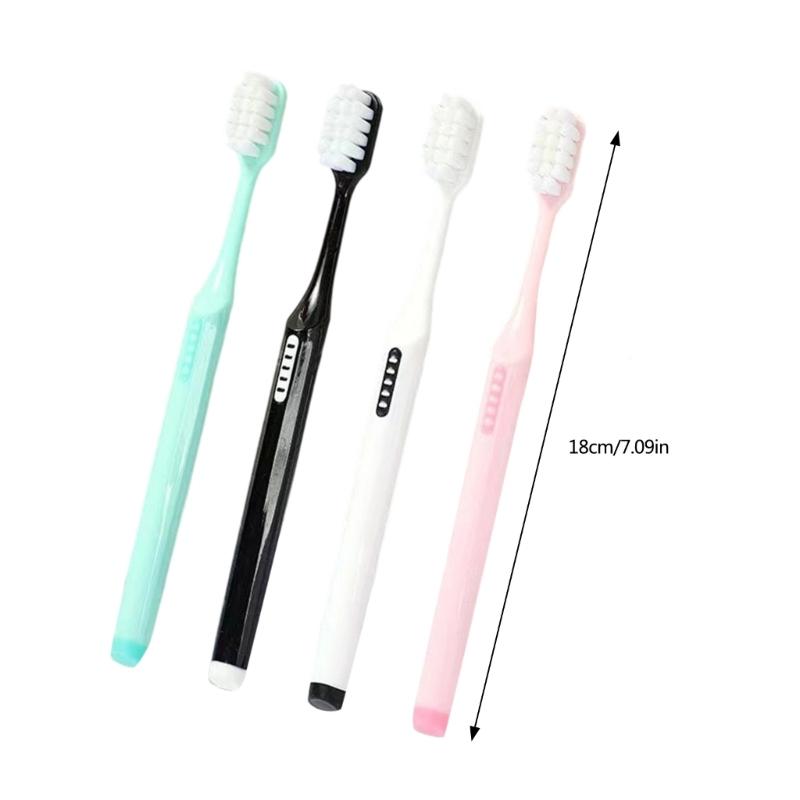 Soft Toothbrushes for Adults Manual Toothbrushes for Protect Sensitive Gums Ergonomic Handle Helps Remove Surfaces Stain