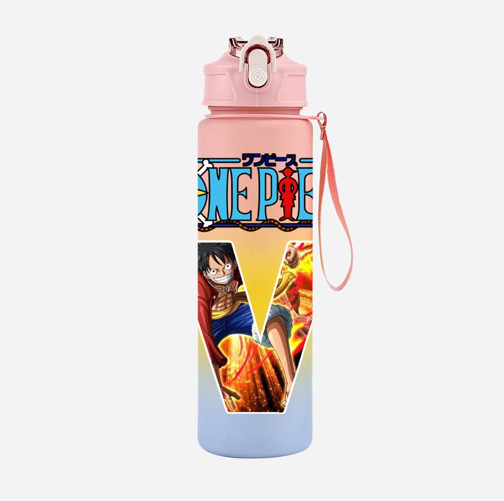 Anime A-Z English Letter Printed Character Colorful Water Cup Demon Hunters Large Capacity Outdoor Drinking Bottle Boy Girl Gift