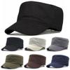 Mode Herren Damen Fünf Farben Unisex Verstellbar Klassischer Stil Einfach Flach Vintage Armeehut Kadett Militär Patrouillenmütze