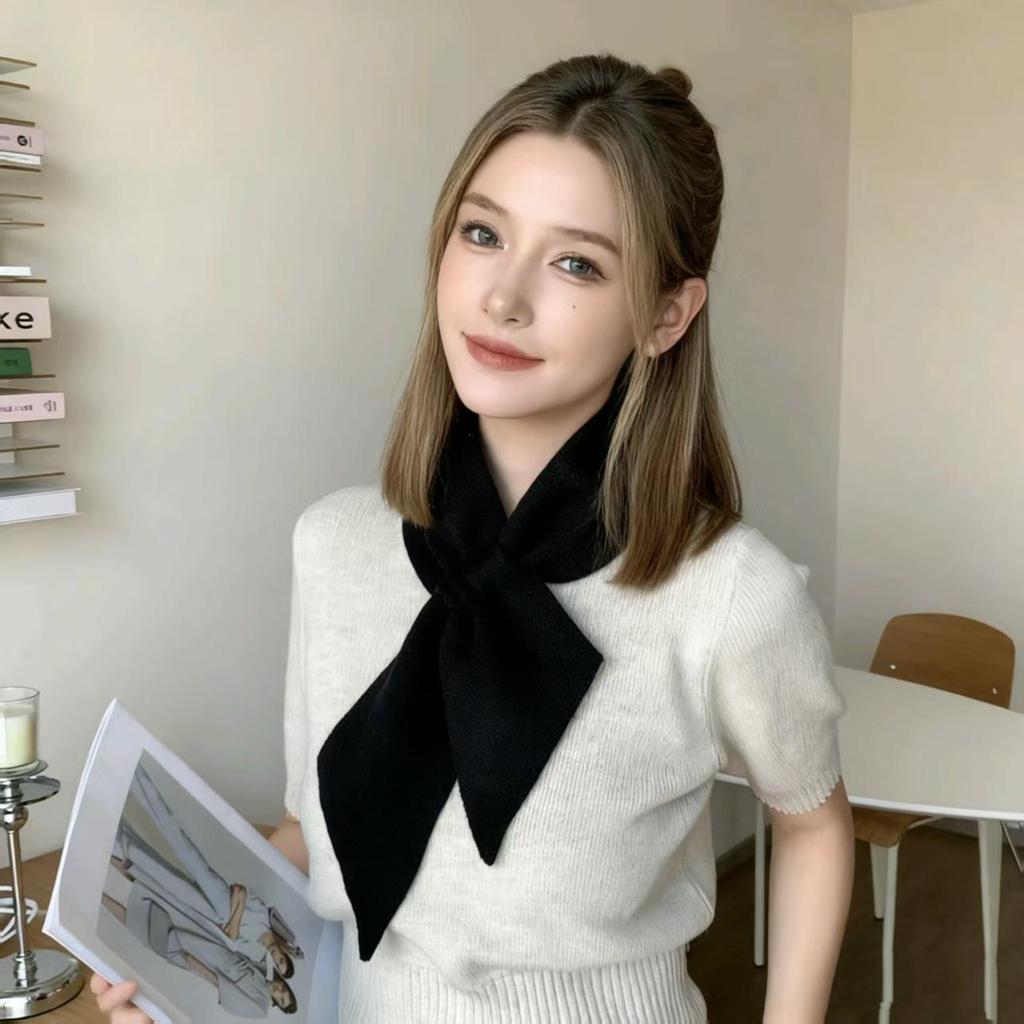 Hochwertiger Damen-Winterstrickschal: Pullover-Kragenwärmer im koreanischen Stil