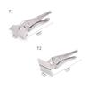 Adjustable Pressure Locking Clamps Flat Nose Plier Grip For Metalworking Featurings Corrosion Resistant Construction
