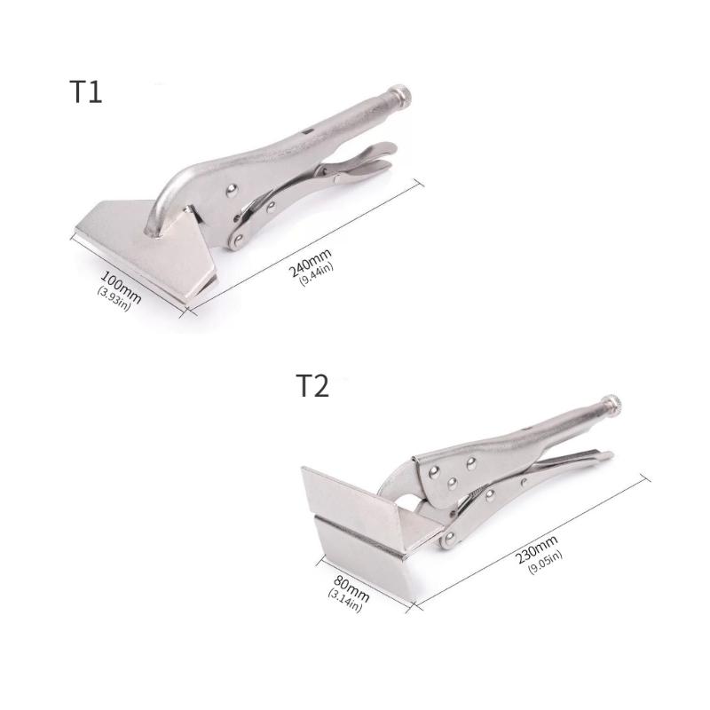 Adjustable Pressure Locking Clamps Flat Nose Plier Grip For Metalworking Featurings Corrosion Resistant Construction