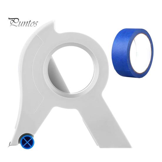 

1/2 шт. Инструмент для резки малярной ленты, украшение дома, портативный диспенсер для малярной ленты, аппликатор для легкой стыковой ленты 1pc синий