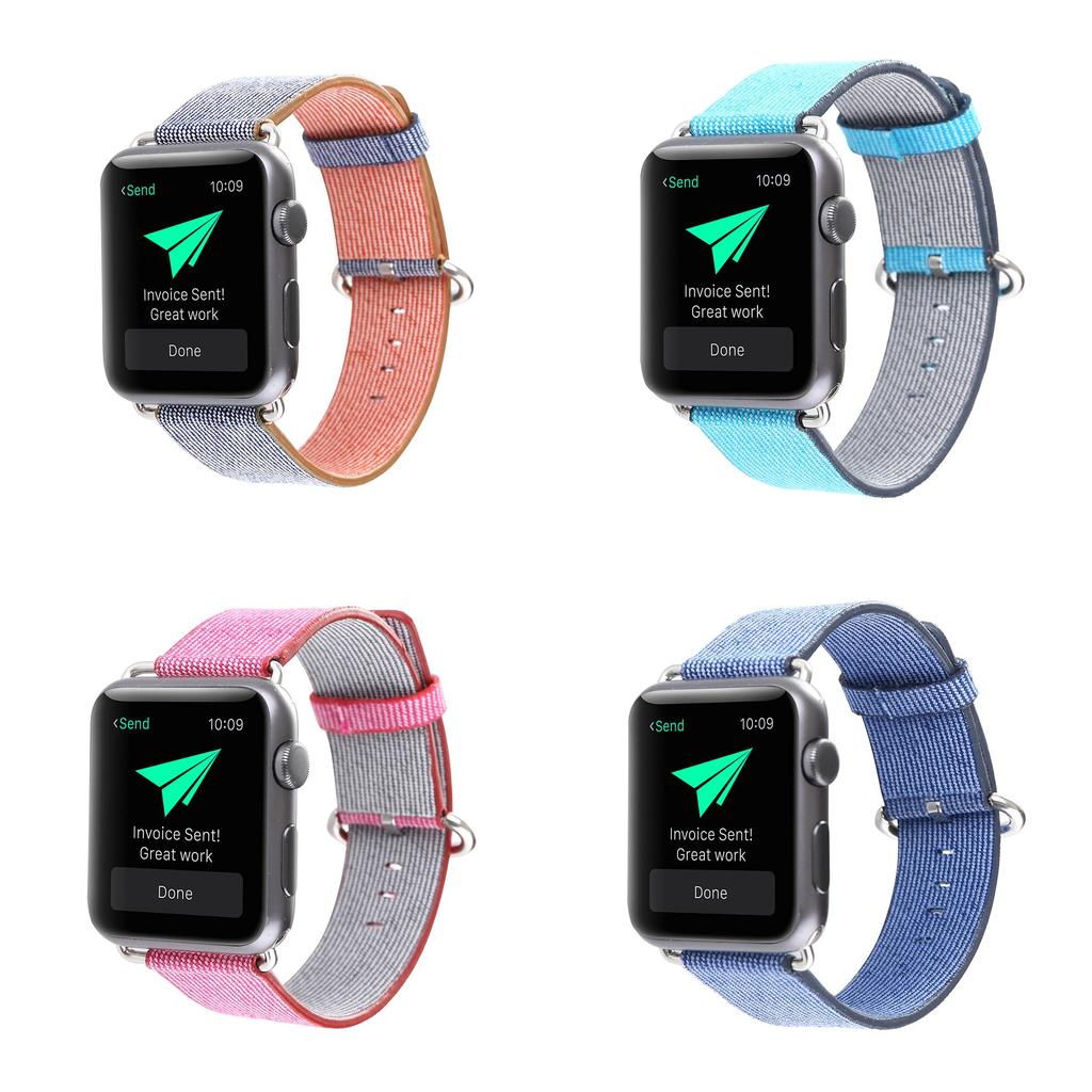 For Apple Watch Multi Color Woven Adjustable Strap For Fashionable Men And Women