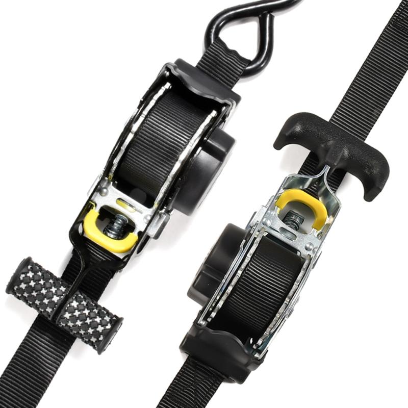 Auto Straps For Cargo Tape Retractable Belts For Load Luggage Strap Ratchet Tensioner Belt For Motorcycles Ratchet Strap For Car