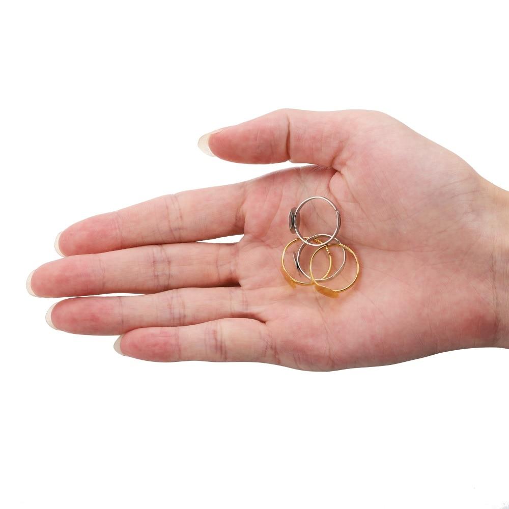 20 buc. 10 mm placare metalică inele goale plate Setare de bază aliaj de zinc reglabil pentru bricolaj inel bijuterii accesorii accesorii