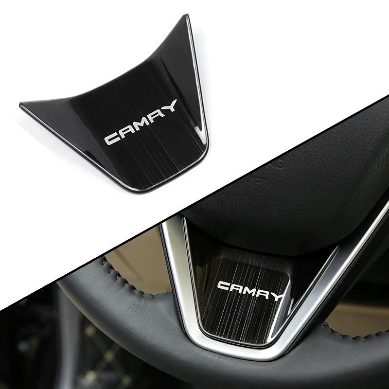 

1pc Car Steering Wheel Badge Decoration For Toyota Camry V70 70 2018 2019 2020 2021 2022 Accessories