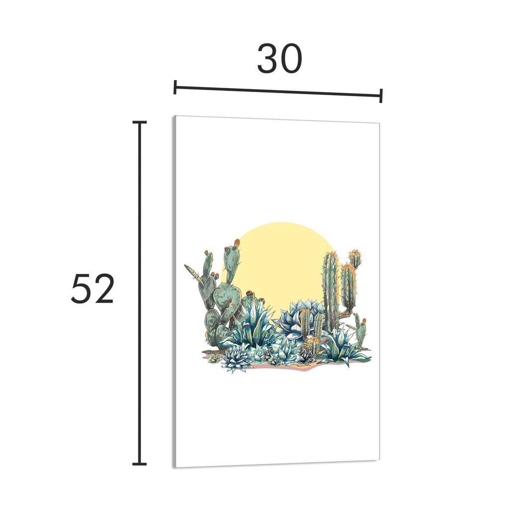 SZKLANA DESKA DO KROJENIA 30x52 Kaktus