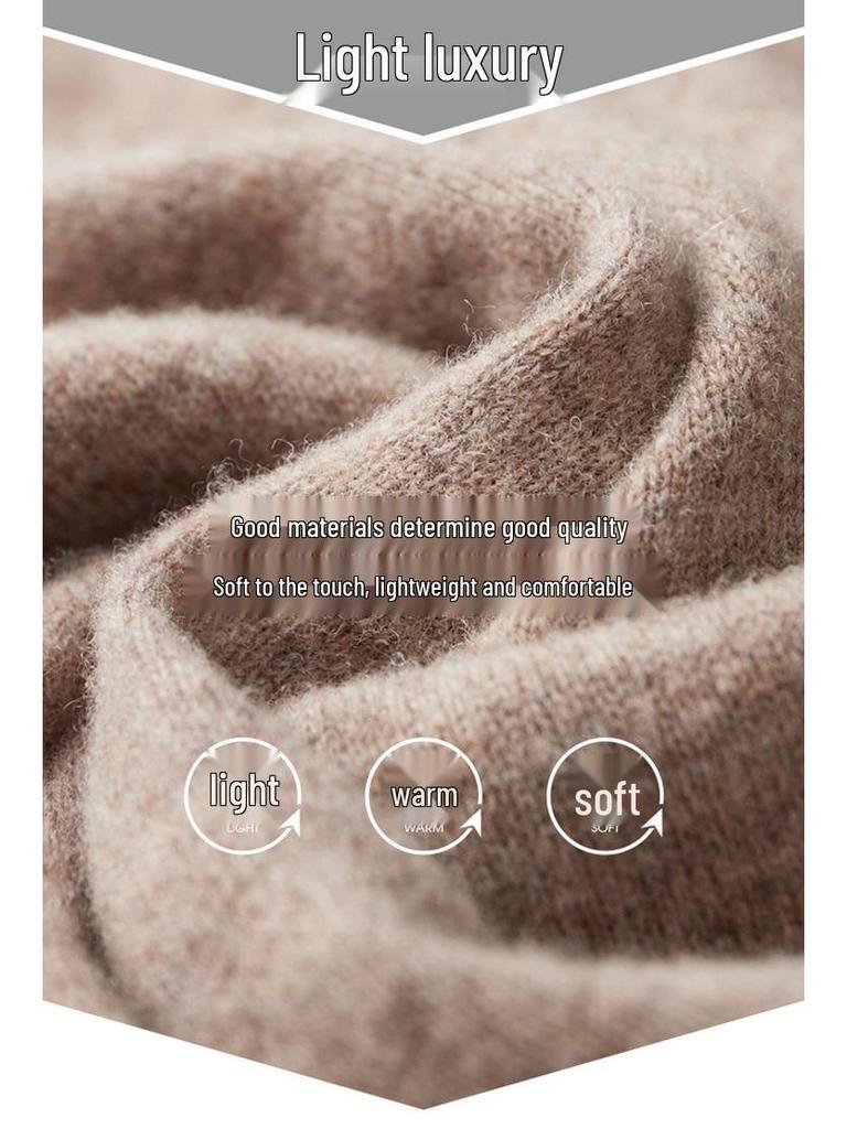 Men's Thick Wool Knit Pullover Hoodie - Autumn/Winter Collection