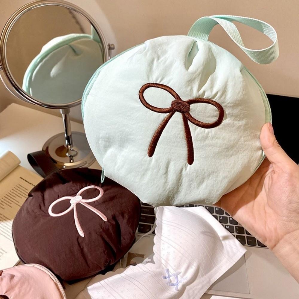 Korean Style Lingerie Pouch Bowknot Design Socks Sorting Bag Bra Sock Organizer Business Trip