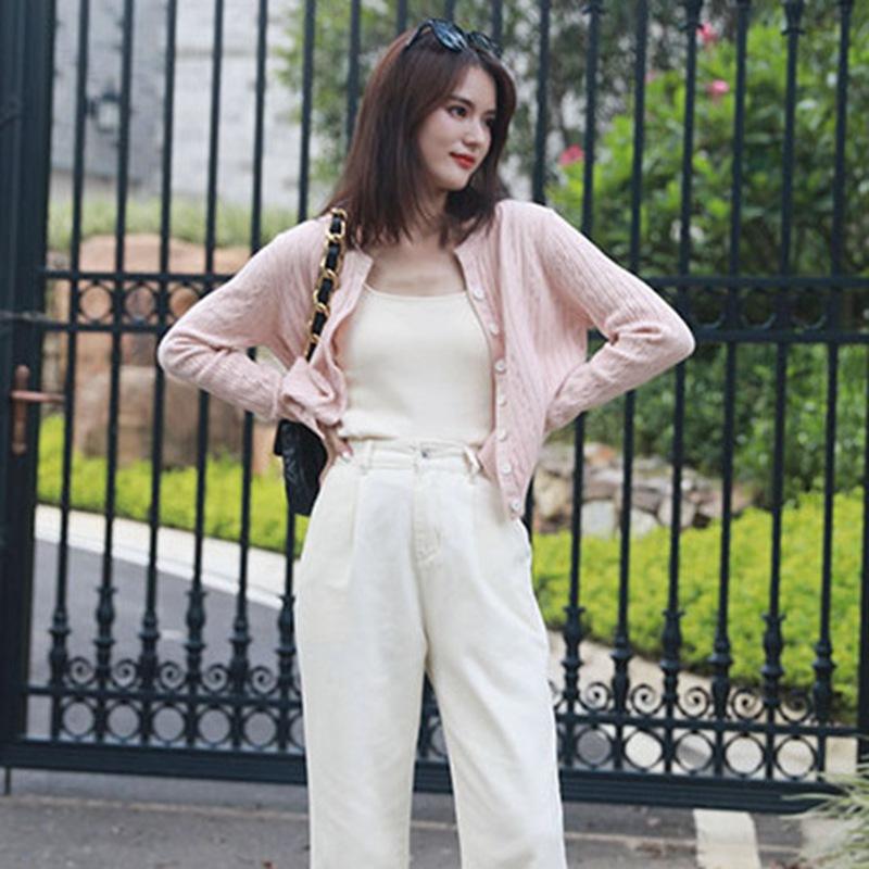 Long-sleeved Twist Sweater with a Half-open Crewneck Base Layer, a Women's Loose Top, a Knitted Sweater, a Cardigan Jacket