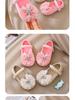 Little Girl Princess Bow Pearl Shoes - Spring/Autumn Soft Sole Sandals with a New Chinese Fragrance Style.