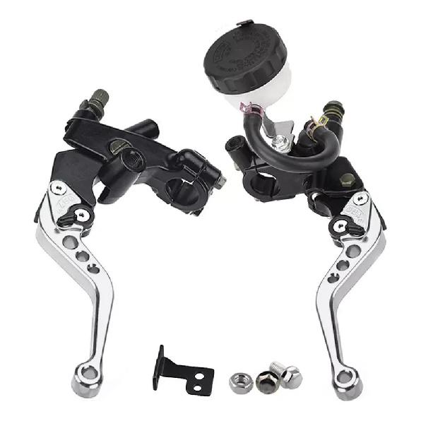 Universal CNC Motorcycle Adjustable Clutch Brake Master Cylinder Reservoir Levers Kit for Yamaha Kawasaki 7/8" 22mm Handlebar