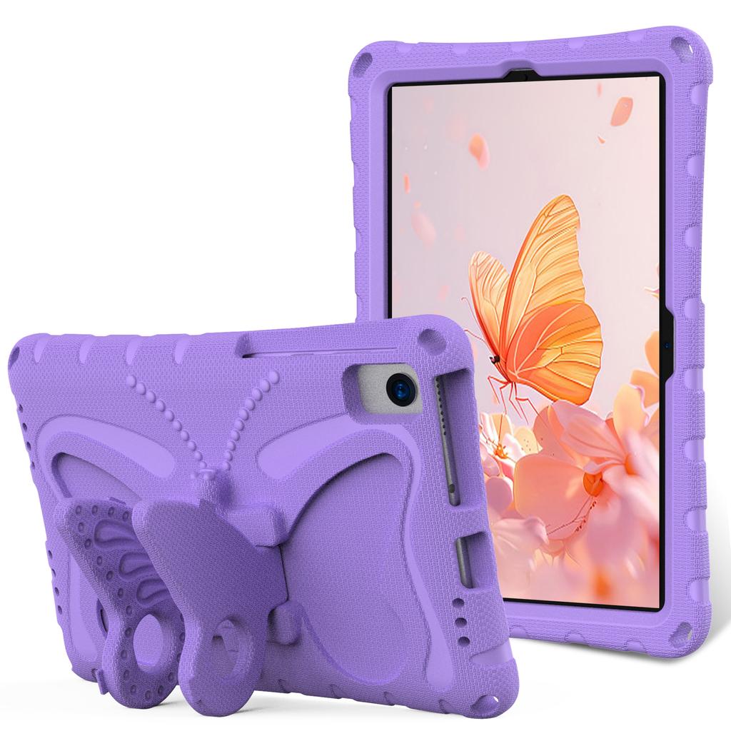 Kindertasche für Samsung Tab A9/A11 Plus A7 T500 T505 T509 S6 Lite S5E T720 Und Lenovo Tab K10 M10 plus X606F M11 330FU/331FC Hülle Schmetterlingsständer