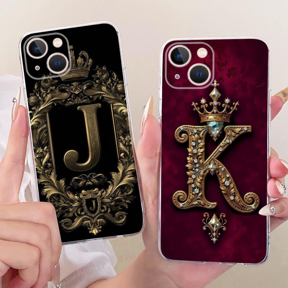 For Apple iPhone 13 Pro Case iPhone13 Mini Luxury Crown Letters Cover Soft Slim Phone Case For iPhone 13 Pro Max iPhone13 Fundas