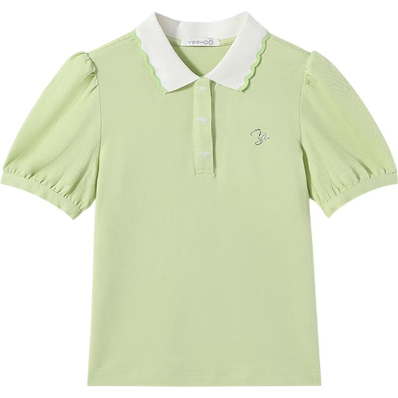 YEEHOO Girls  Short-Sleeve Polo T-Shirt 160
