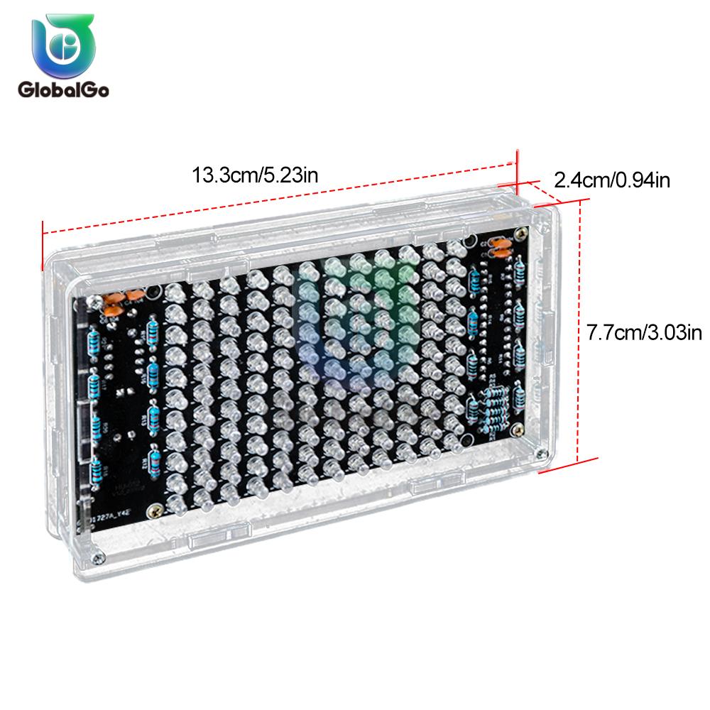LED-Musikspektrumanzeige Bunter Bildschirm Lautsprecher DIY-Kit zum Üben des Zusammenbaus elektronischer Produkte