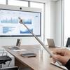 5pcs Stainless Steel Teaching Pointer 201 Stainless Steel TPR Grip Handle Telescopic Rod PP Finger-Shaped Tip Lightweight Design
