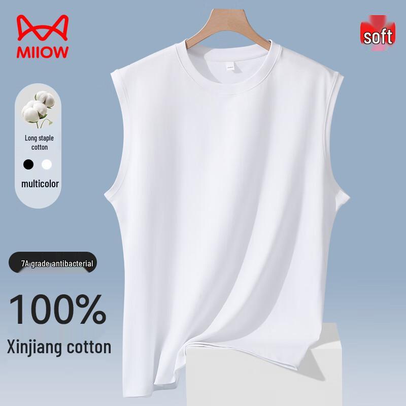 

Мужская майка без рукавов из тяжелого гребенного хлопка MaoRen 2XL