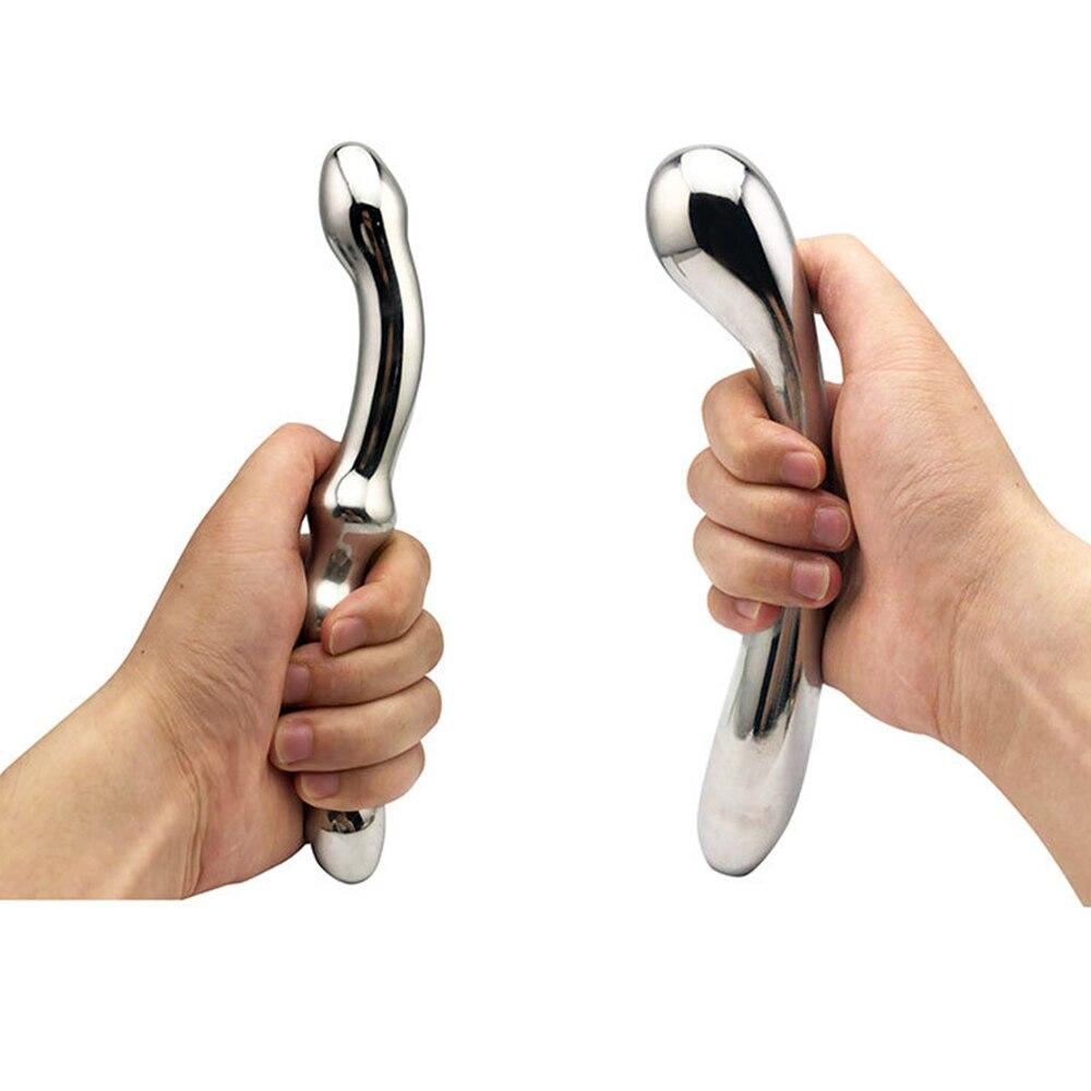 Heavy Anal Plug Stainless Steel Male Prostate Massage Metal Butt Plug Anal Vagina Expander G-spot Sex Toys for Women Men