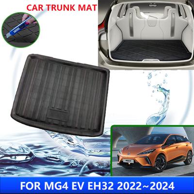 Trunk Mats for MG4 EV EH32 Mulan 2024 2024 2024 Car Rear Cargo Liner Covers Floor Storage Pads Luggage Tray Cushions Accessories
