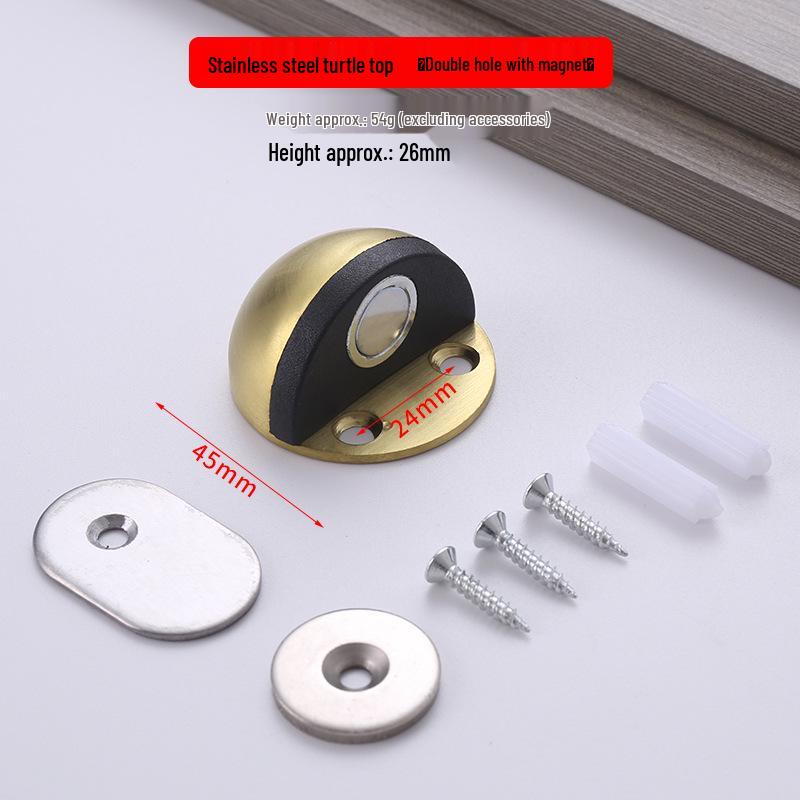 Halbkreisförmiger, geräuschloser Anti-Kollisions-Türstopper aus Edelstahl für Schlafzimmer/Badezimmer
