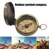 Survival Pocket Watch Compass for Backpacking Hiking with Keyring Waterproof Portable Retro Pocket Compass for Boating