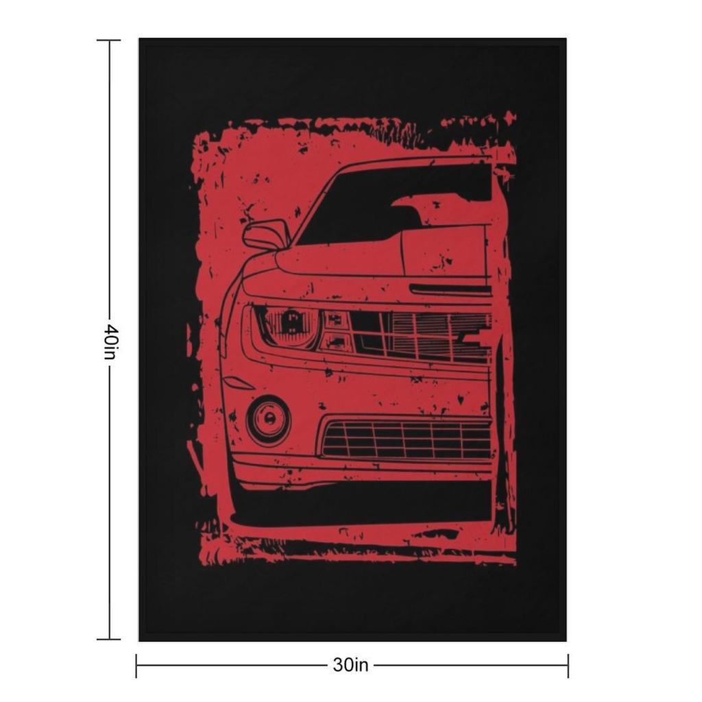 5th Gen Camaro SS Throw Blanket Bed warm winter Multi-Purpose anime Blankets