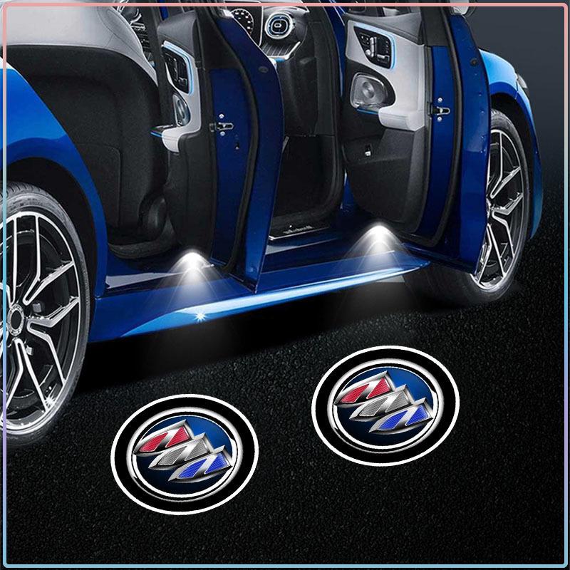 2Pcs/Set Led Car Door Logo Emblem Welcome Light Car Accessories For Buick Regal GS GL6 GL8 Avenir Lacrosse Riviera Envision Lesabre Velite