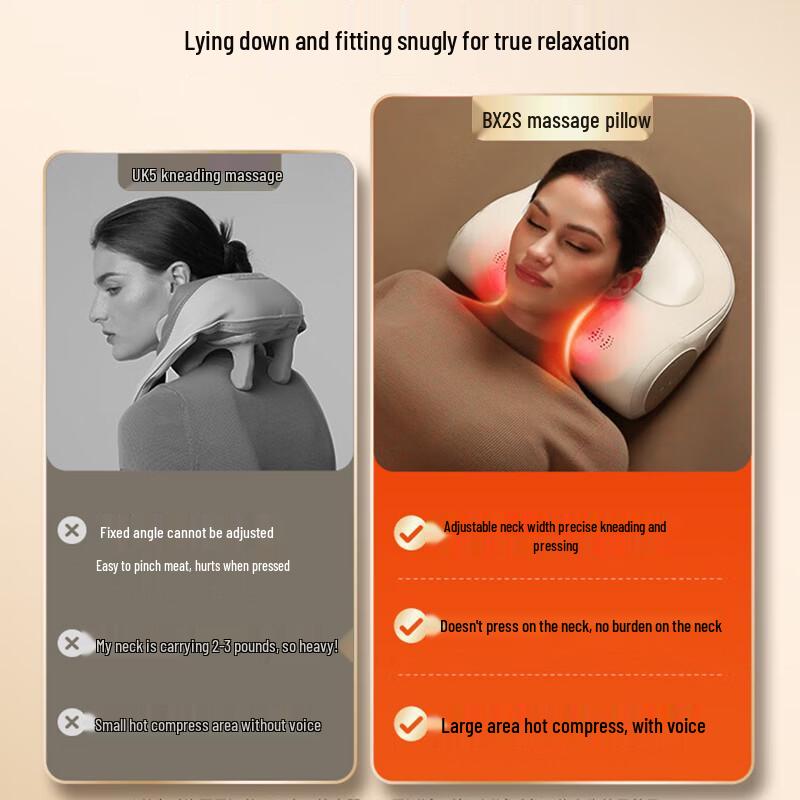 Westinghouse BX2S Adjustable Neck and Shoulder Massager Pillow CN Plug (adapter Included)