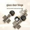 Hydraulic Glass Door Hinge with Damping, 26mm/35mm Cup, Cold Rolled Steel, Alloy Fittings