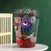 Multicolor Abstract Head Flower Pot Garden Green Plant Balcony Large Diameter Creative Resin Flower Pot Funny Flower Pot Decor