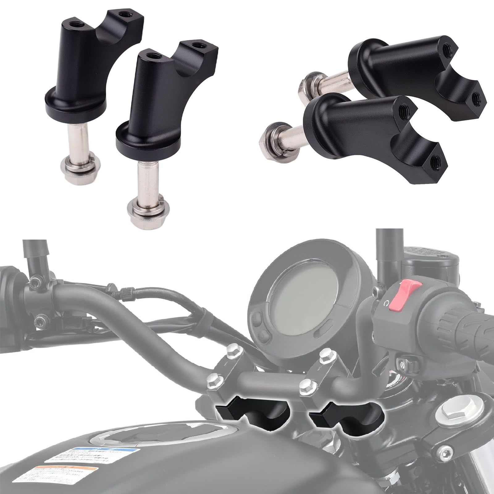 

Motorcycle Steering Wheel Post Compatible with Kawasaki Eliminator/SE (24) [8BL-EL400A] Z650RS ( 22-/8BL-ER650M) Steering Wheel