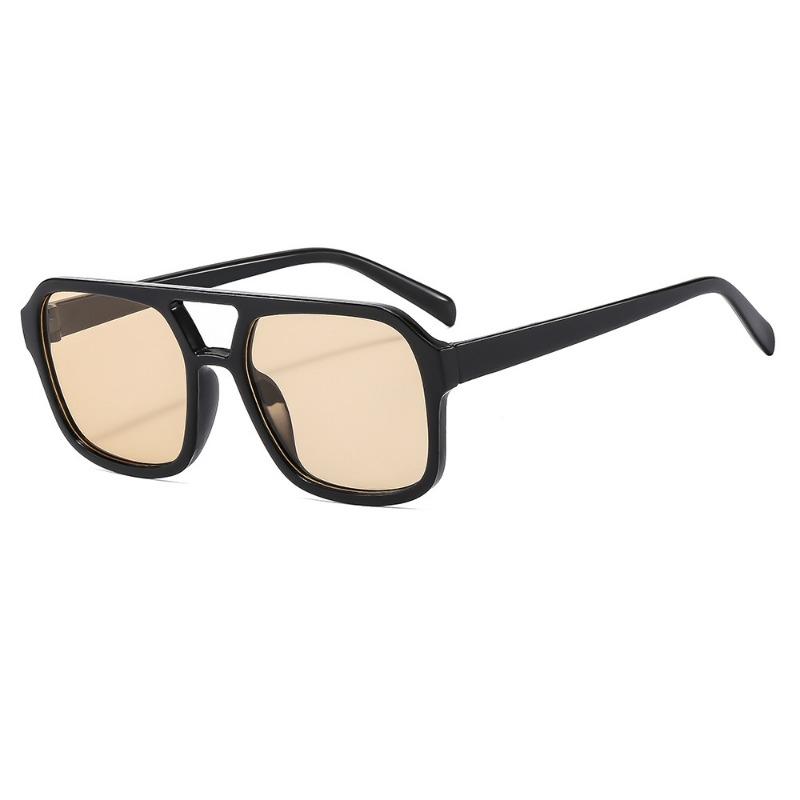 New Retro Square Sunglasses, Fashion Trend Anti-UV Sun Glasses, Stylish High-End Shades for Summer Daily Wear