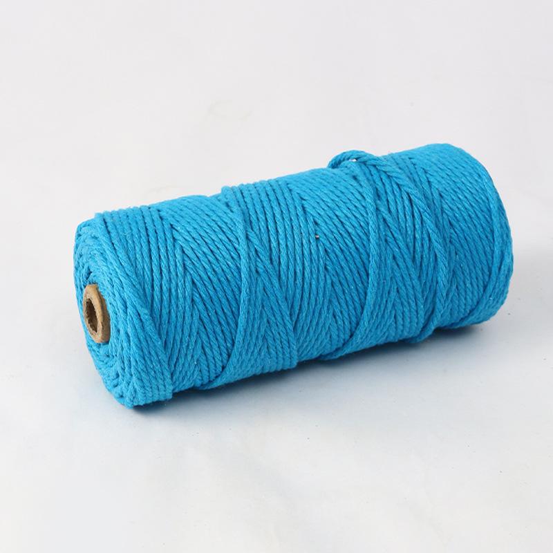 4mm 300m Colored Hand-Woven Cotton Rope for DIY Tapestry and Ornaments