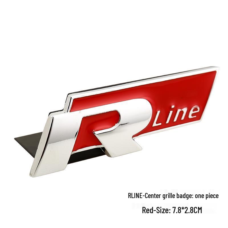 Compatible avec Volkswagen R-line: Autocollant Grille Métallique pour Modèle Dazhong Rline