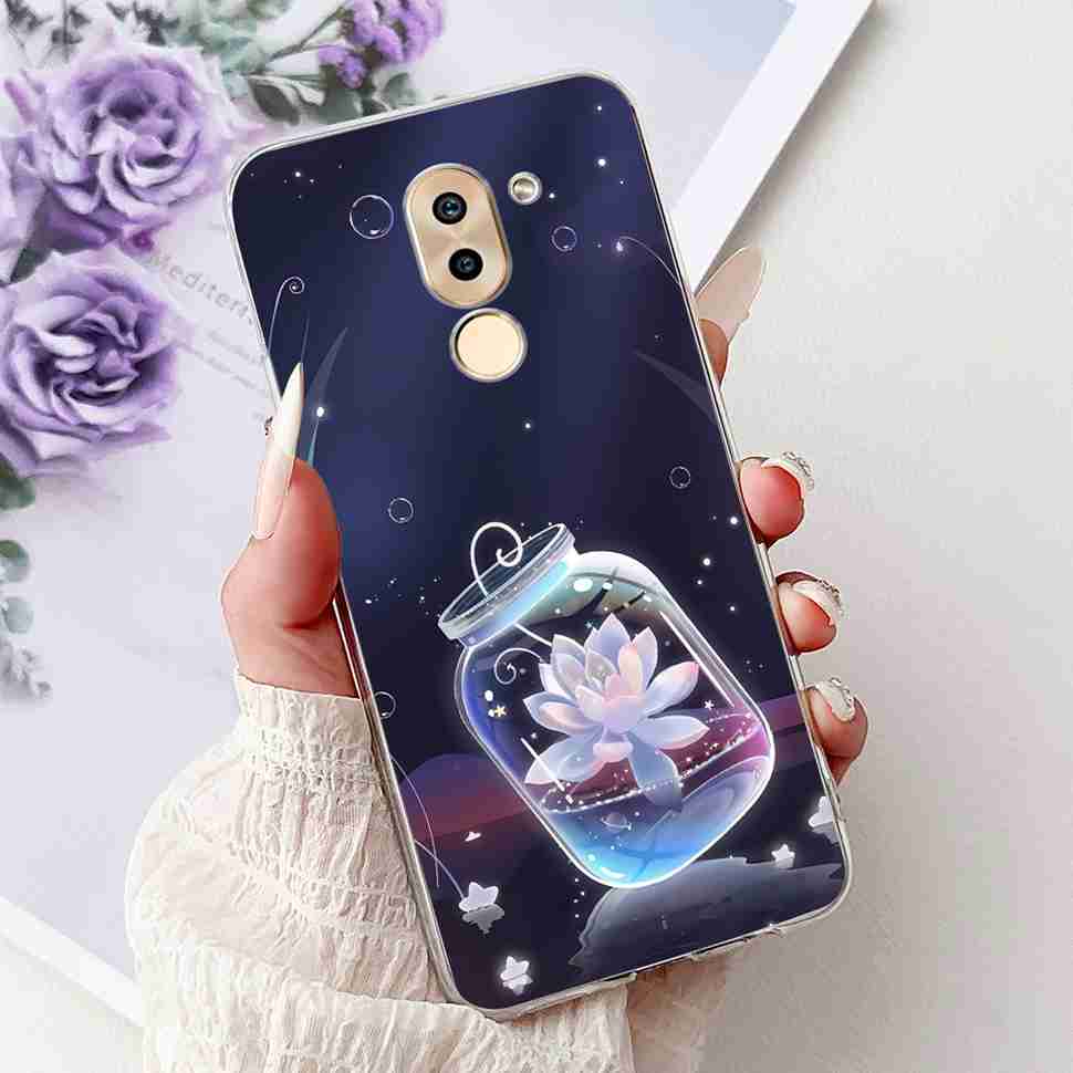 For Huawei Honor 6X BLN-AL10 Case Cute Cartoon Painting Soft Silicone TPU Cover For Honor 6X 6x BLN-L21 5.5" Popular Cats Shell