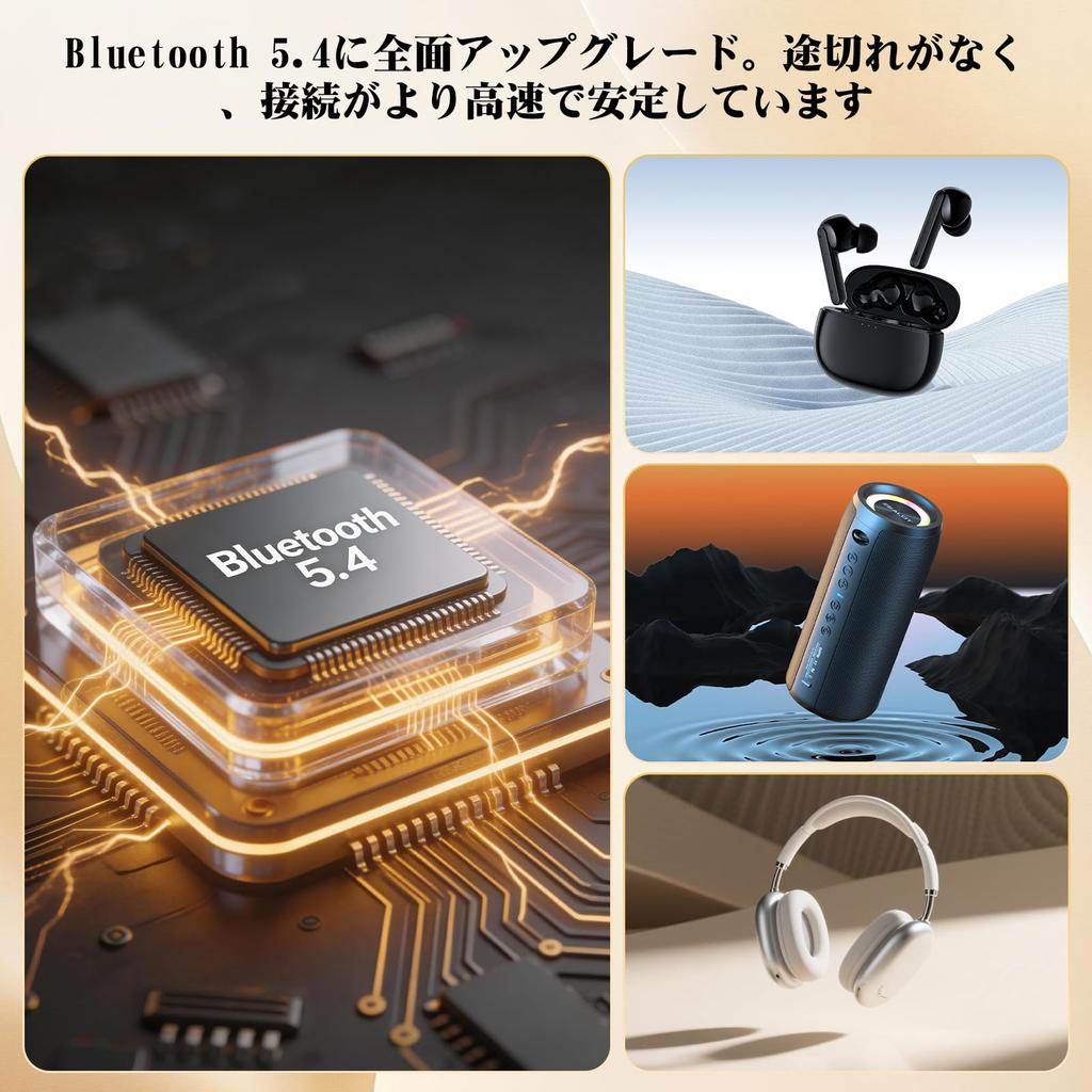 High-resolution audio compatible, HiFi lossless sound quality MP3 player, Bluetooth 5.4, 64GB large capacity (expandable up to 256GB), 2.4-inch TFT LC