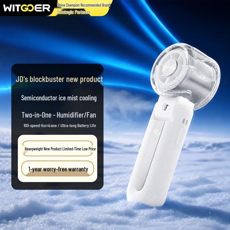 Suoying Portable Semiconductor Ice Mist Cooling Fan One Size