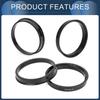 INFINAUTO Hub Centric Ring 65.1mm ID 72.6mm OD Car Wheel Hub Ring ABS Plastic Black 4pcs
