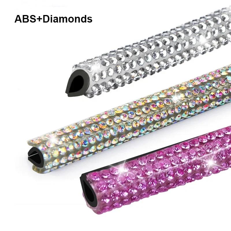 10Pcs Car Air Conditioner Outlet Decorative Strips Wholesale Colorful Diamond U Shape Rhinestone Clip Sticker Auto Accessories