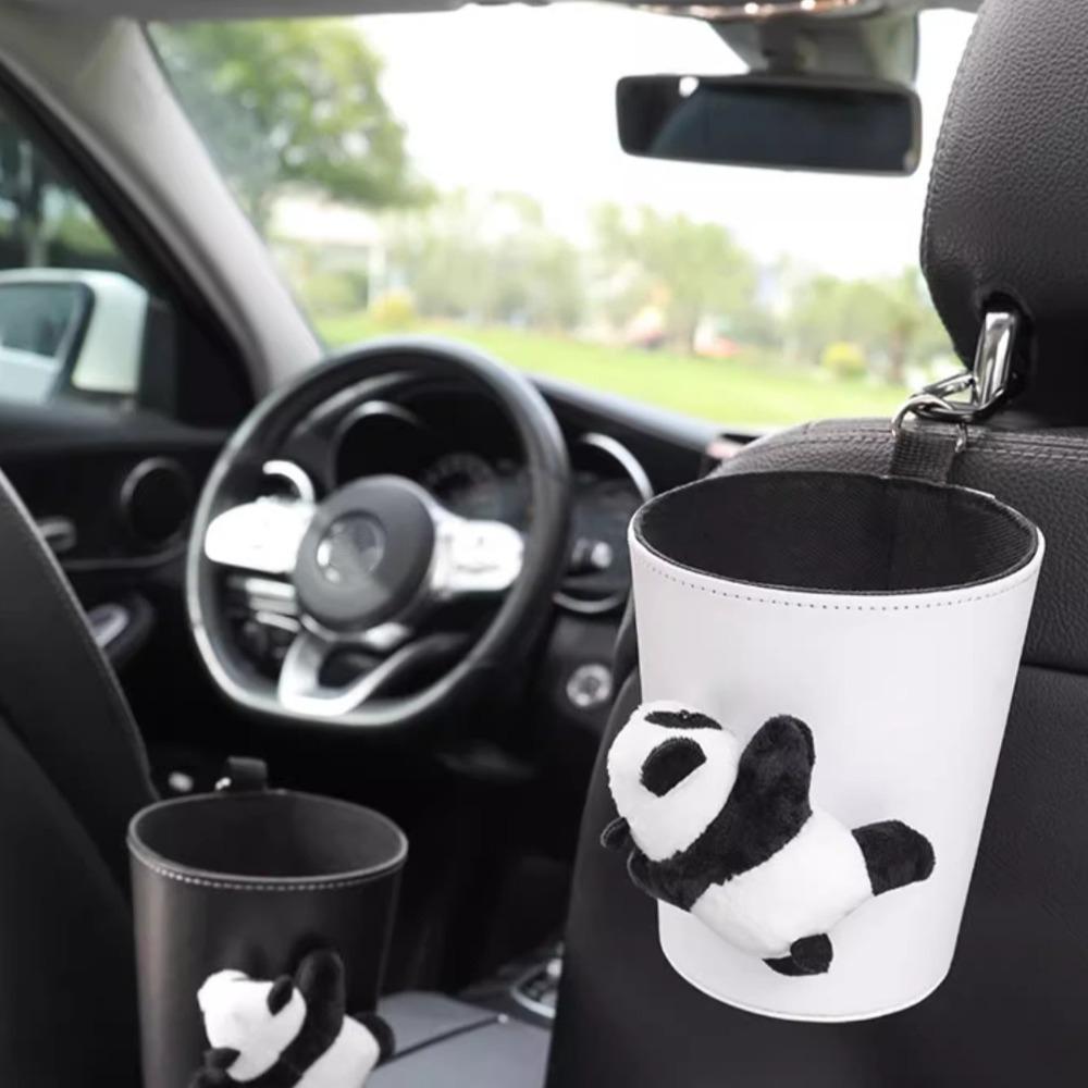 Cute Auto Rubbish Bag Air Vent Organizer Garbage Storage Bucket  for Back Seat Headrest