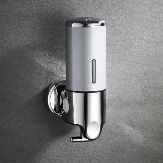 400ml Soap Dispenser Waterproof Moisture-proof Wall Mounted Household Shampoo Liquid Soap Conditioner