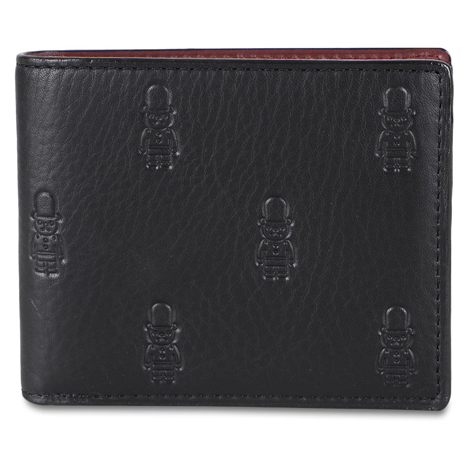 

Кошелек двойного сложения из натуральной кожи MAP3120122, сделано в Японии, Букингемский медведь, монограмма, коровья кожа, тисненый медведь [Macintosh Philosophy], мужской [43]