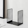 Hollow Metal Bookends Sturdy Document Holder Modern Simple Book Stand  Classroom