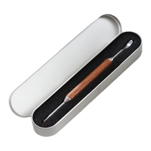 

Coffee Latte Pen, Coffee Art Pen - Vista Dual-Ended Latte Art Pen - Stainless Steel Latte Art Pen, Cappuccino Art Pen with Engraving Wooden Handle