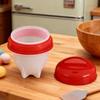 6PCS Egg Boiler Cup Non Stick Egg Cooker Silicone Egg Boiler Mould for Household Kitchen