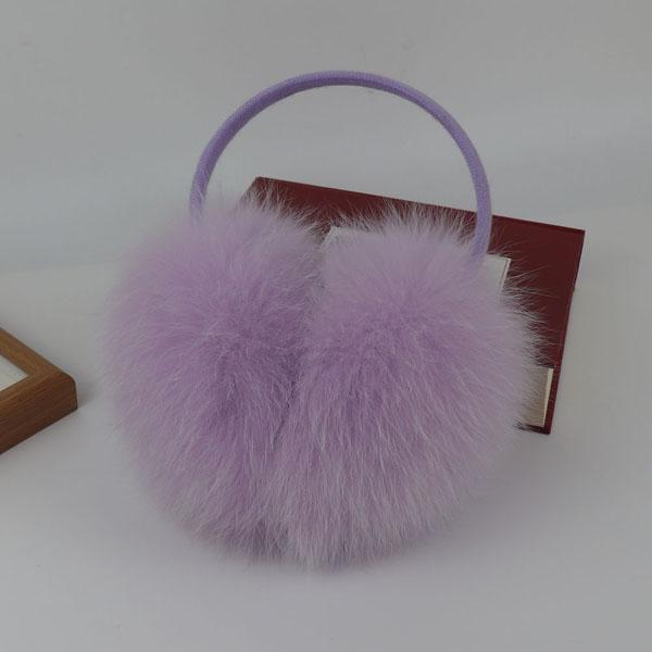 

Новые зимние наушники из натурального меха лисы для женщин, шарфы из натурального меха лисы, двойное назначение, настоящие теплые плюшевые наушники, уличный шарф из цельного меха фиолетовый