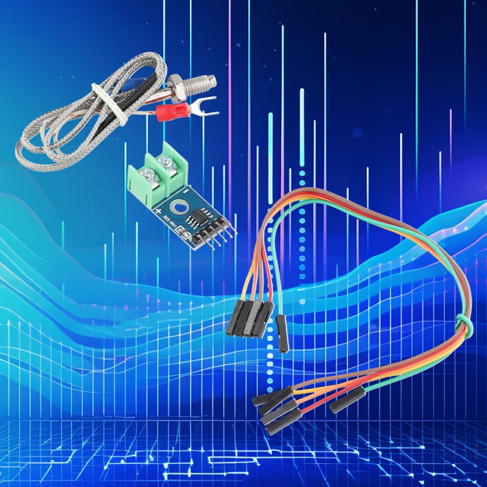 MAX6675 Module DC 3-5V K Type Thermocouple with Cable Cord Temperature Degrees Module Temperature Thermocouple Sensor
